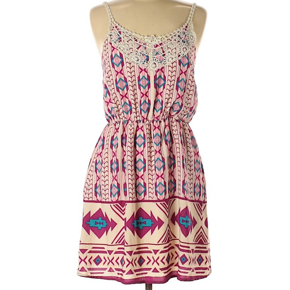 Pink Owl Casual Dress Size M